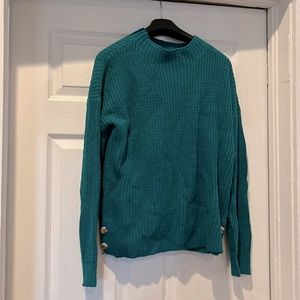 Pretty Teal Knit Sweater
